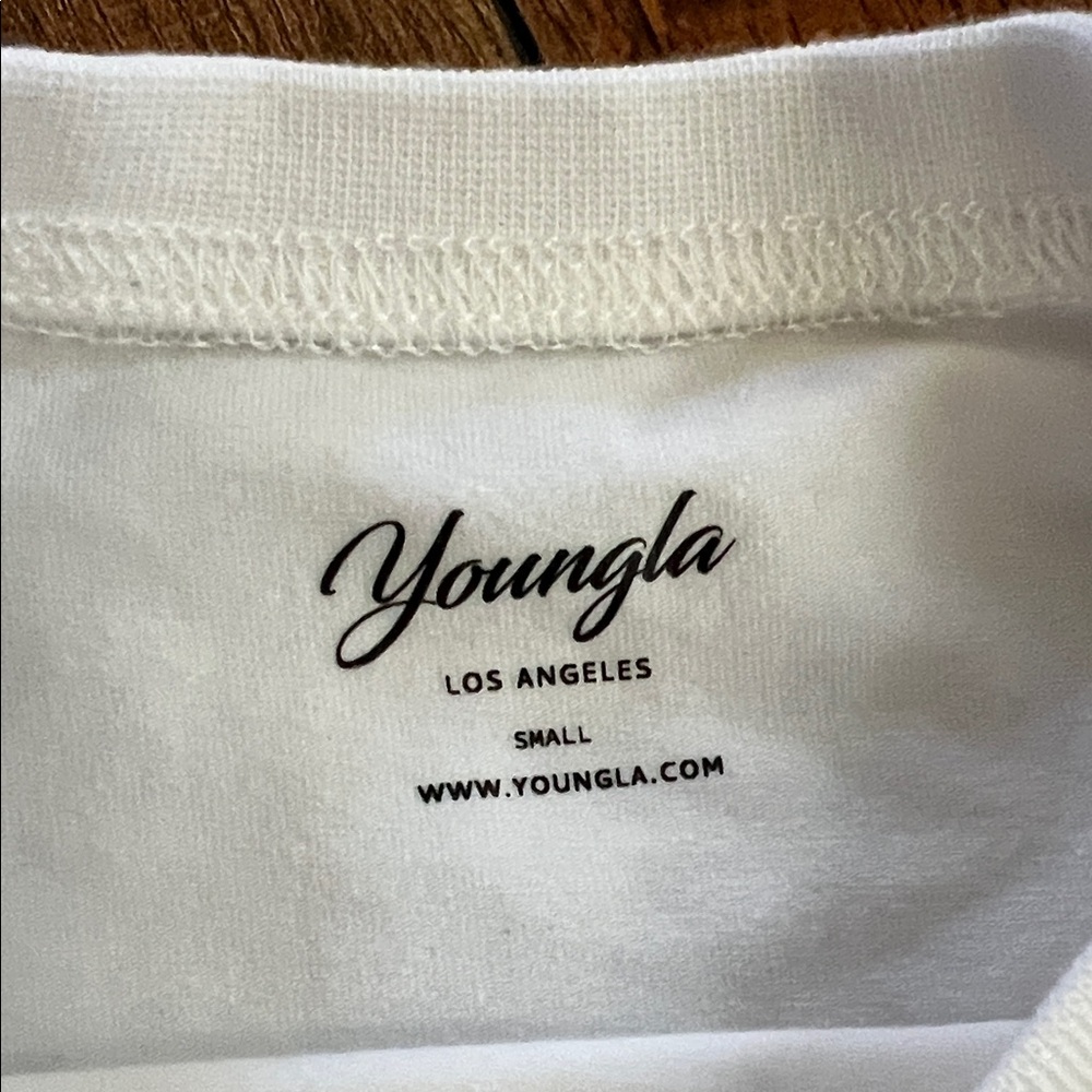 YoungLA White Crop Top for Women - Picture 3 of 3